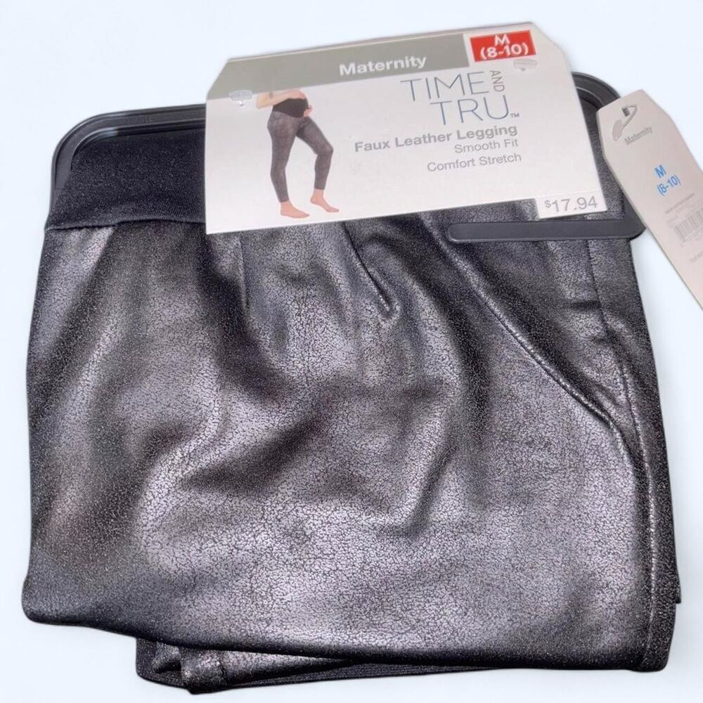 Time-and-tru Women's Black Leggings
